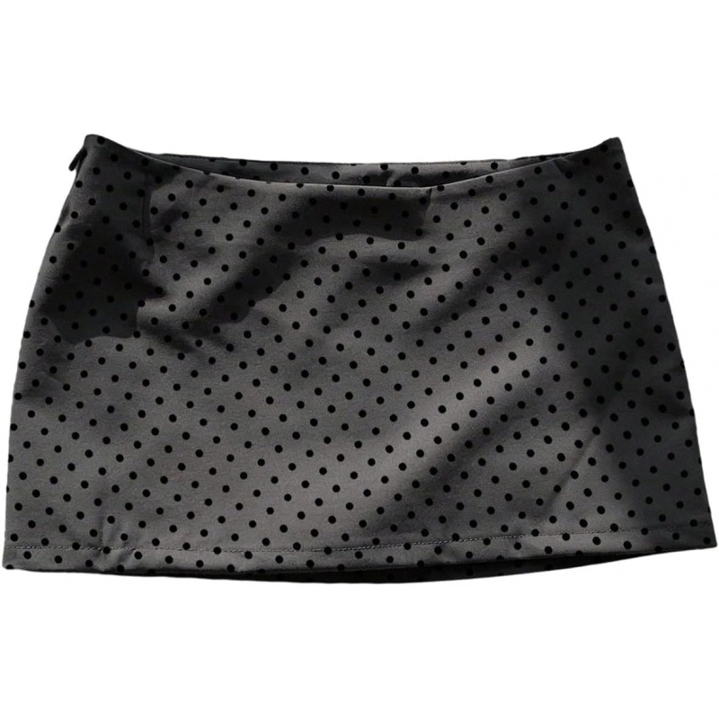 MakeMeChic Women's Polka Dots Mini Skirt