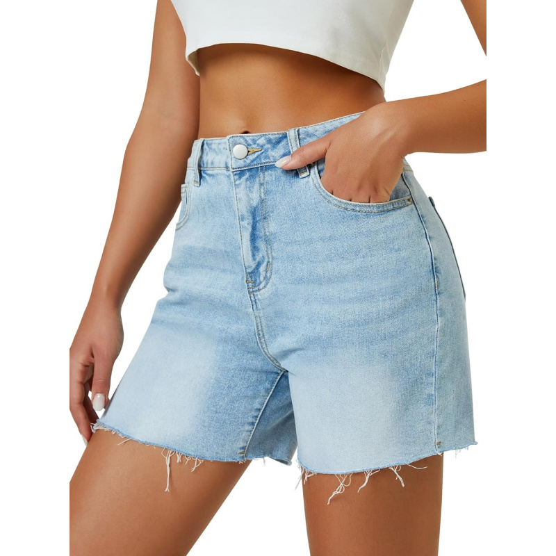 Women's High Waist Jean Shorts