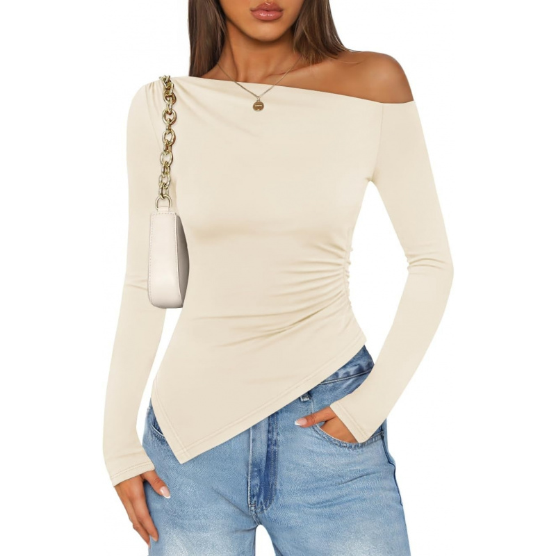 Women's Off The Shoulder Tops 2026 Long Sleeve