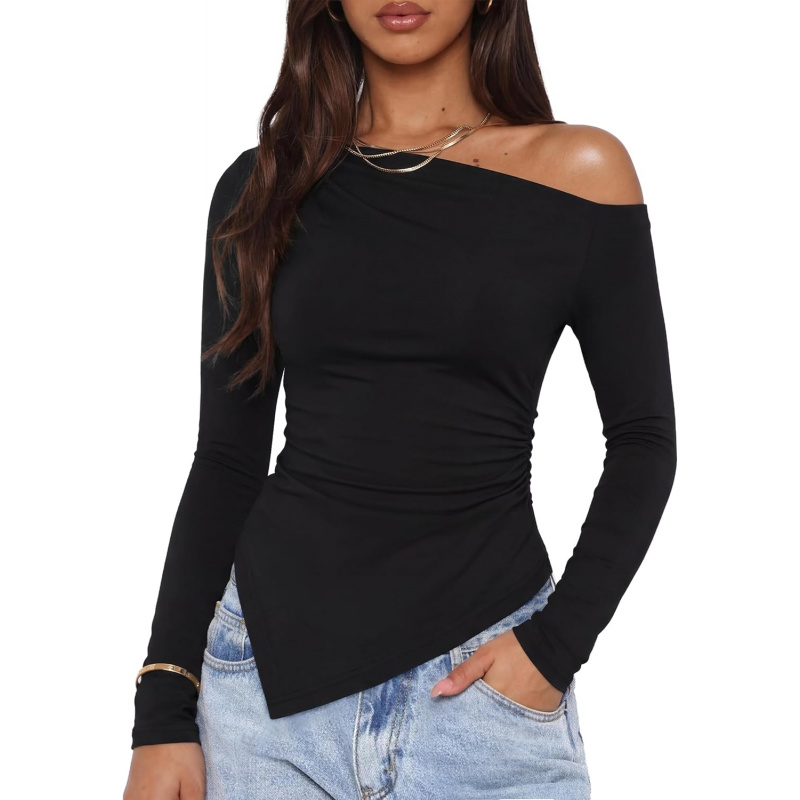 Women's Off The Shoulder Tops 2026 Long Sleeve