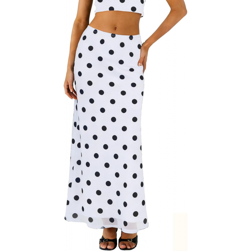 Women's Long Mesh Skirts Elastic