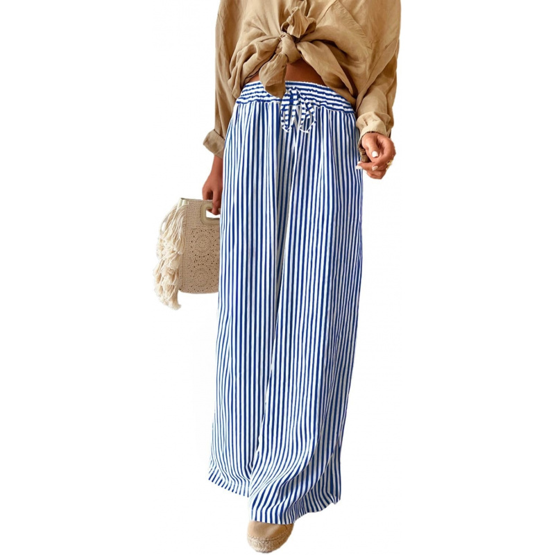 Women Casual Drawstring Elastic Waist