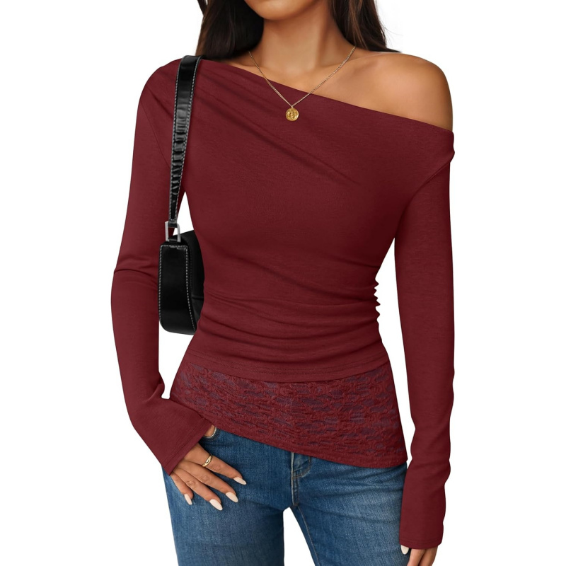 Women's Long Sleeve Off Shoulder Tops