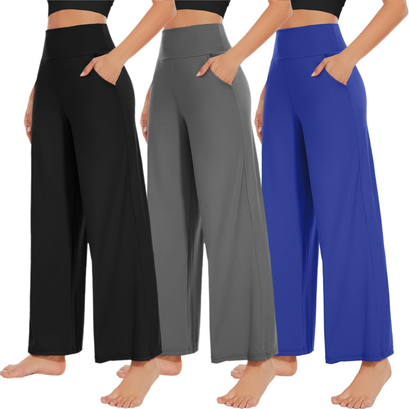 3 Pack Women's Wide Leg Pants