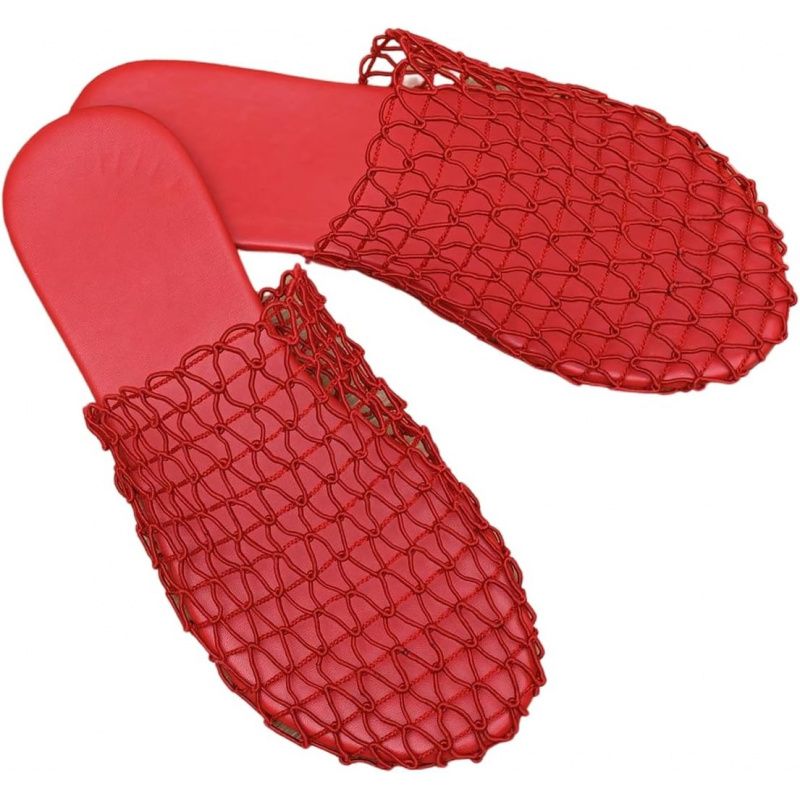 Women's Fishnet Mesh Summer Flat Sandals