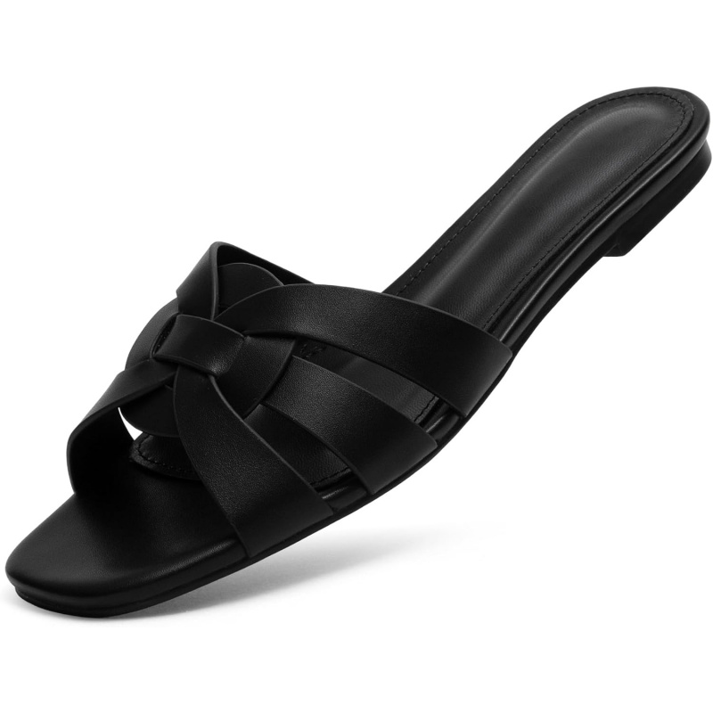 Women's Square Toe Slide Sandals