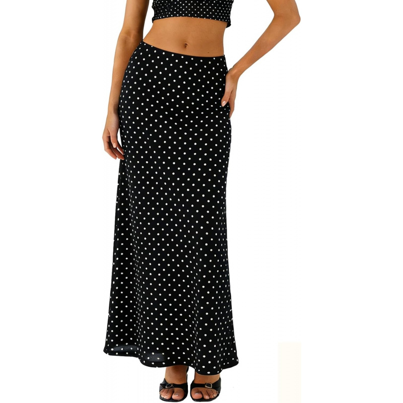 Women's Long Mesh Skirts Elastic