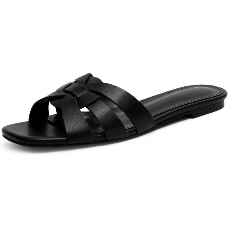 Women's Square Toe Slide Sandals