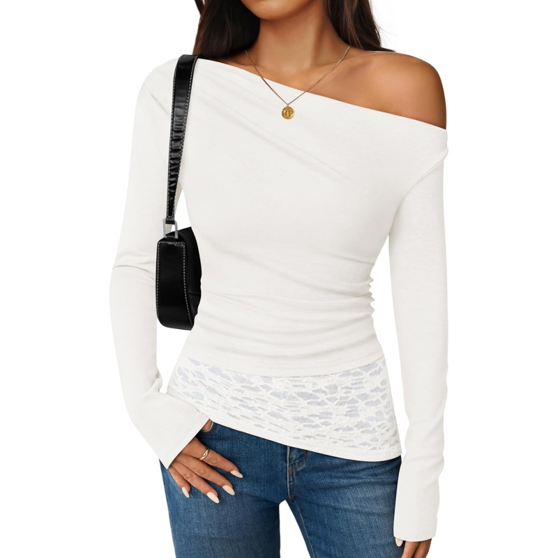 Women's Long Sleeve Off Shoulder Tops