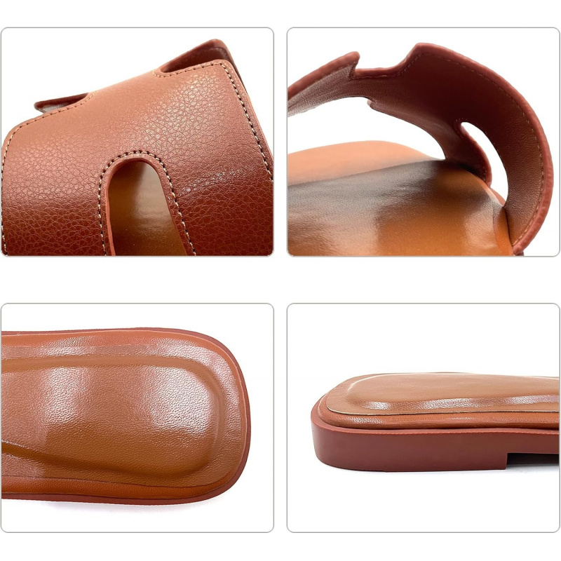Women's Flat Sandals Slip On Slides Sandals