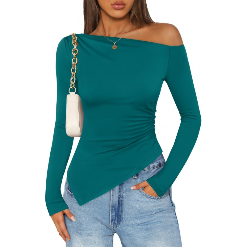 Women's Off The Shoulder Tops 2026 Long Sleeve