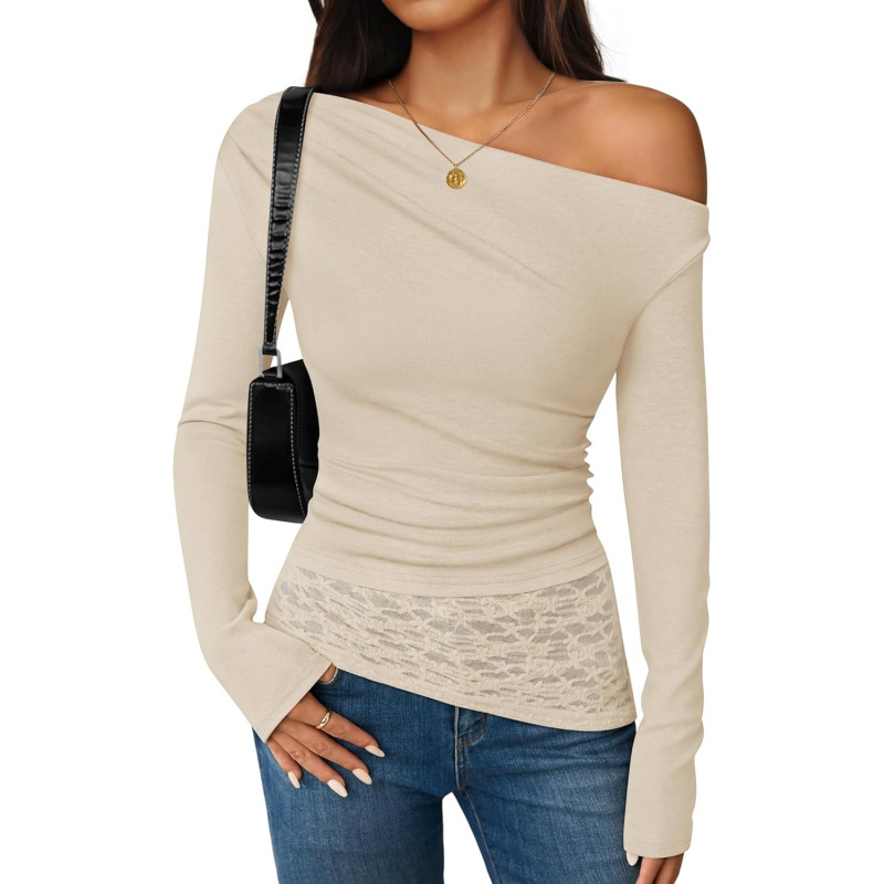 Women's Long Sleeve Off Shoulder Tops