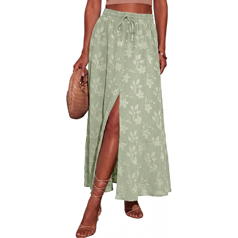 Women Summer Boho Maxi Skirts Floral