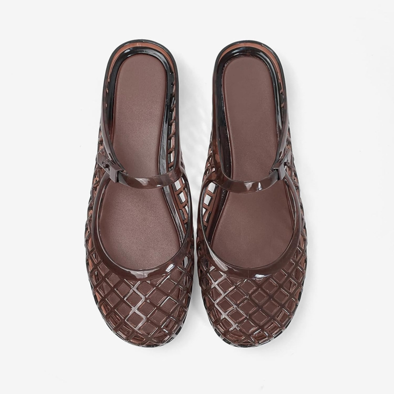 Women's Jelly Mesh Flat Slide Sandals