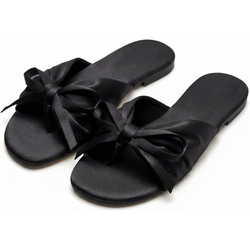 Women's French Style Satin Bow Flat