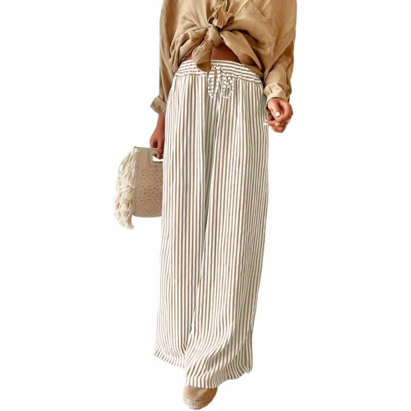 Women Casual Drawstring Elastic Waist