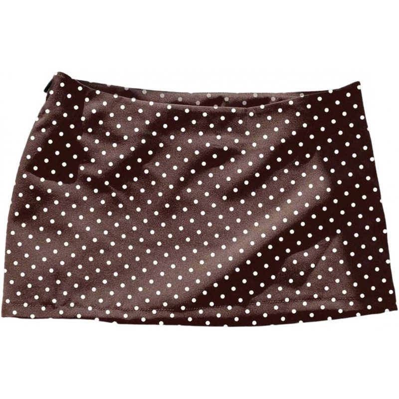 MakeMeChic Women's Polka Dots Mini Skirt