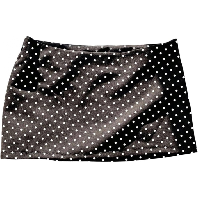 MakeMeChic Women's Polka Dots Mini Skirt