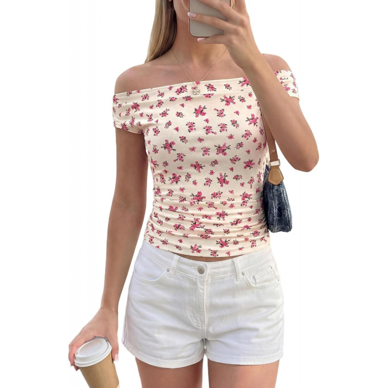 Women's Off The Shoulder Tops 2026 Summer