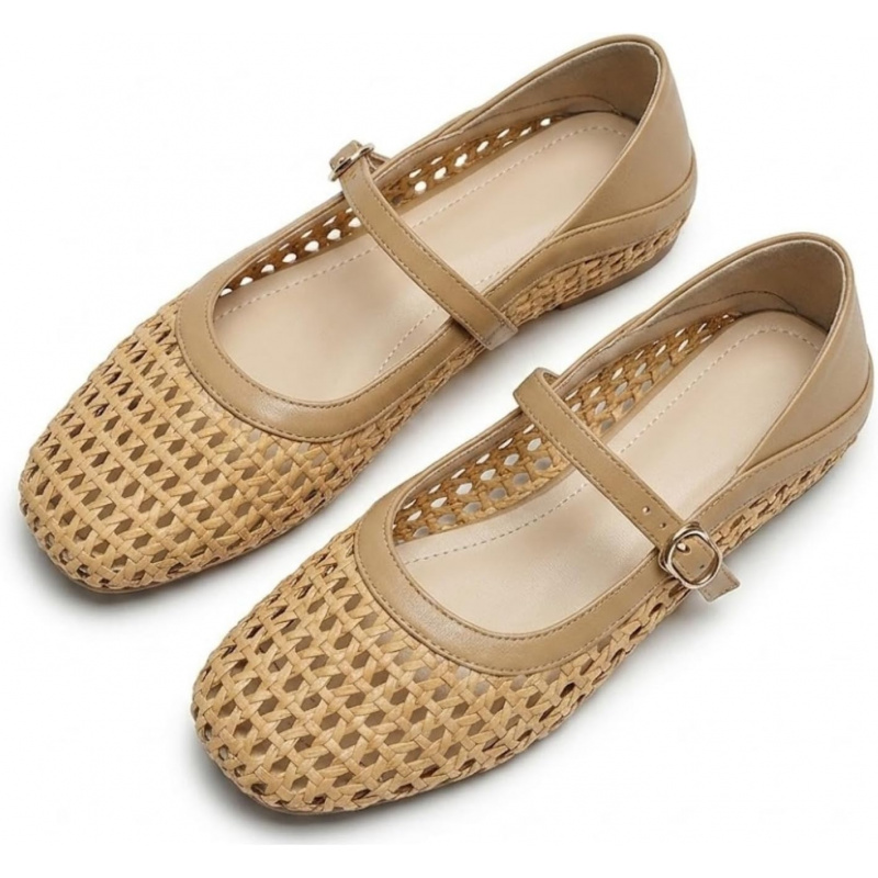 Woven Hollow Out Roman Sandals