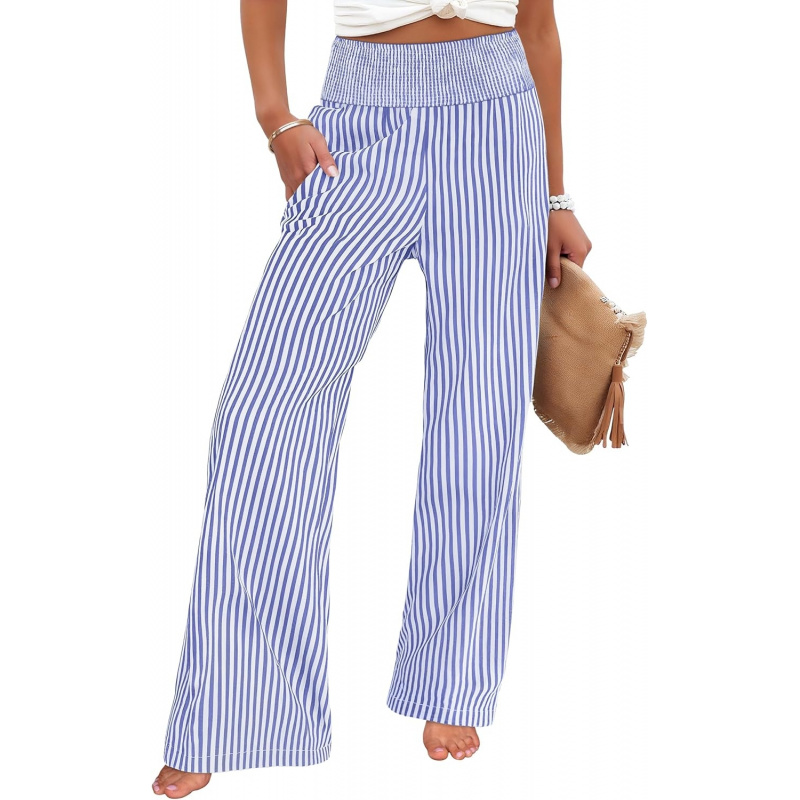 Women's Palazzo Pants, Striped & Gingham