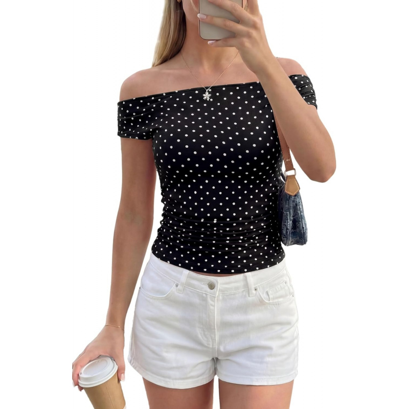 Women's Off The Shoulder Tops 2026 Summer