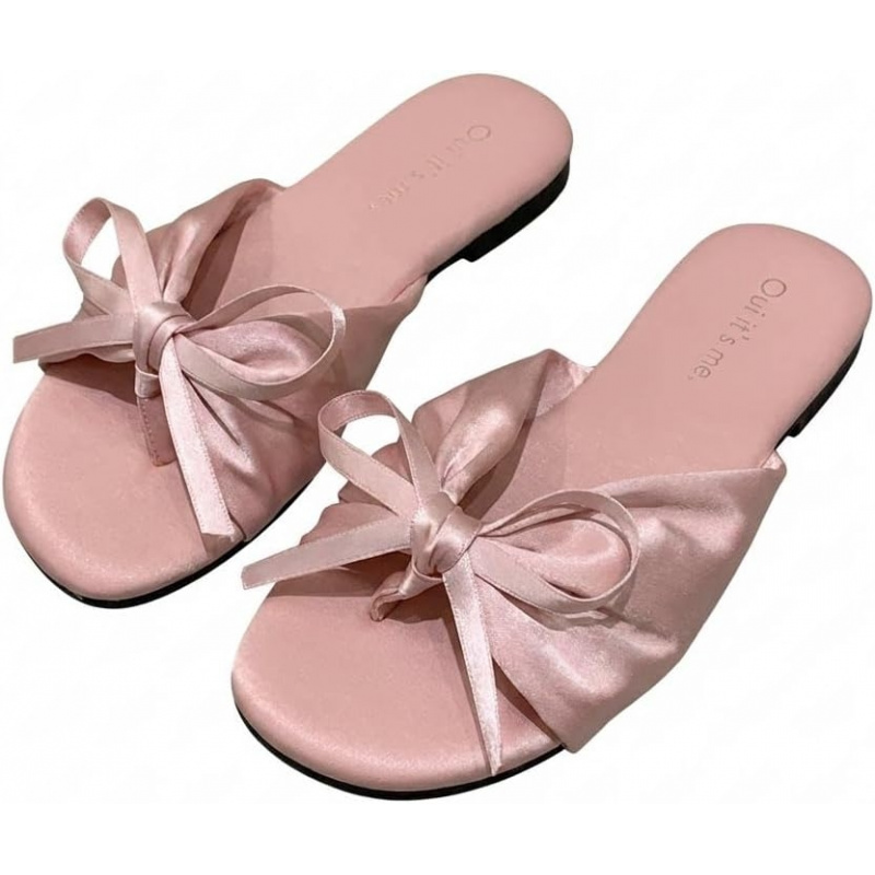 Women's French Style Satin Bow Flat
