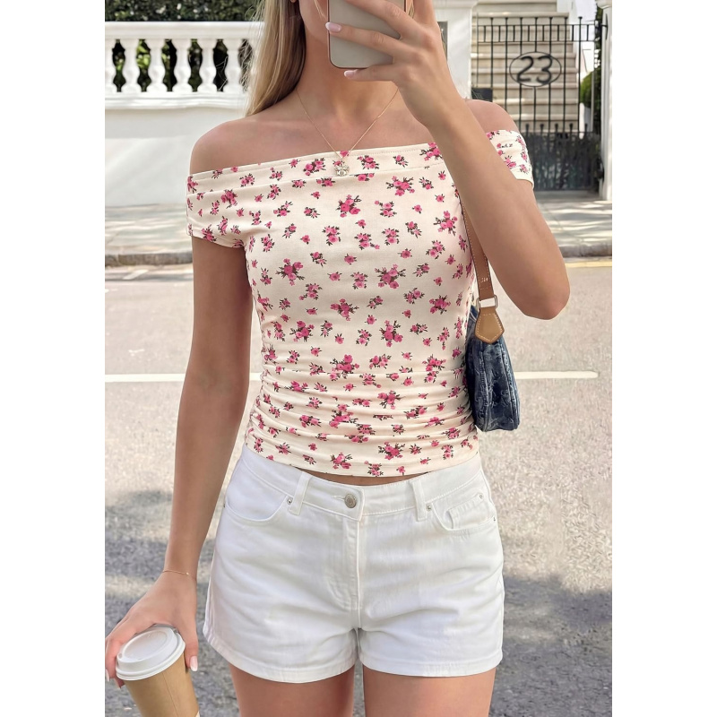 Women's Off The Shoulder Tops 2026 Summer